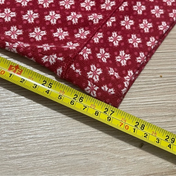 Cuddl Duds Pajama Set - Red and Cream - Picture 10 of 11